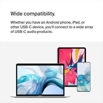 Адаптер Belkin RockStar USB Type-C для аудио и зарядки (F7U081btWH) White