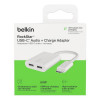 Адаптер Belkin RockStar USB Type-C для аудио и зарядки (F7U081btWH) White