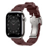 Apple Watch Series 11 Hermes 42 mm Kilim Single Tour Bordeaux