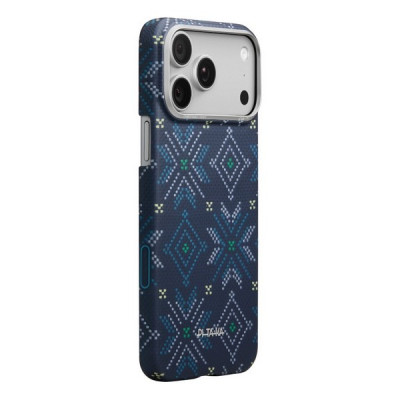 Чехол Pitaka Threads of Winter (Ultra-Slim) Case для iPhone 17 Pro 6.3" (CP1701BP) Navy
