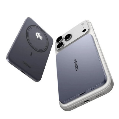 Внешний аккумулятор Ugreen PB580 MagFlow Air Ultra-Slim 5000mAh (75984B) Space Grey