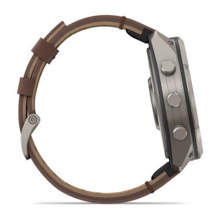 Garmin Fenix 9 Pro 51 мм inReach Titanium with Walnut Leather Band (010-04337-40/010-04337-41)