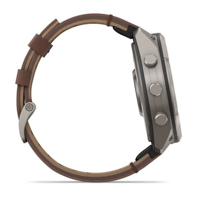 Garmin Fenix 9 Pro 51 мм inReach Titanium with Walnut Leather Band (010-04337-40)