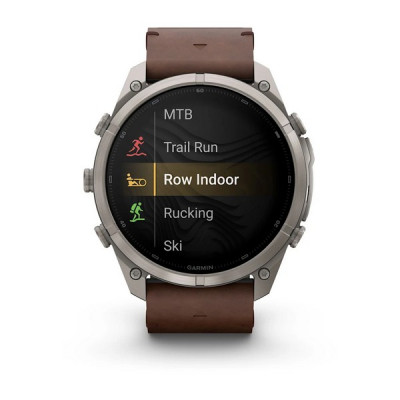 Garmin Fenix 9 Pro 51 мм inReach Titanium with Walnut Leather Band (010-04337-40)