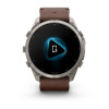 Garmin Fenix 9 Pro 51 мм inReach Titanium with Walnut Leather Band (010-04337-40)