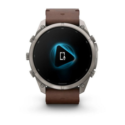 Garmin Fenix 9 Pro 51 мм inReach Titanium with Walnut Leather Band (010-04337-40)