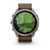 Garmin Fenix 9 Pro 51 мм inReach Titanium with Walnut Leather Band (010-04337-40)