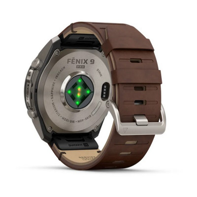 Garmin Fenix 9 Pro 51 мм inReach Titanium with Walnut Leather Band (010-04337-40)