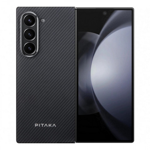 Чехол Pitaka MagEZ Case 5 для Samsung Galaxy Z Fold 6 черный/серый (Black/Grey Twill) 600D (FBFold6)