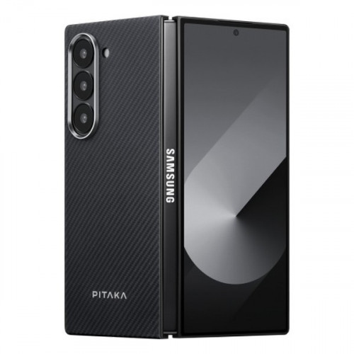 Чехол Pitaka MagEZ Case 5 для Samsung Galaxy Z Fold 6 черный/серый (Black/Grey Twill) 600D (FBFold6)