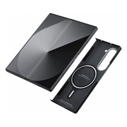 Чехол Pitaka MagEZ Case 5 для Samsung Galaxy Z Fold 6 черный/серый (Black/Grey Twill) 600D (FBFold6)