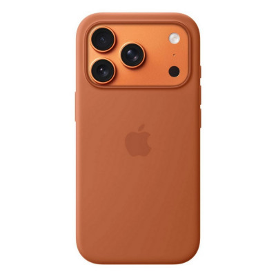 Чехол Apple Silicone Case для iPhone 17 Pro с MagSafe (MGFJ4) Terra Cotta