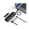 Хаб Satechi ST-UCHSEK USB-C Hybrid Multiport Adapter, (with SSD Enclosure, 2xUSB 3.1, USB Type-C, HDMI), черный