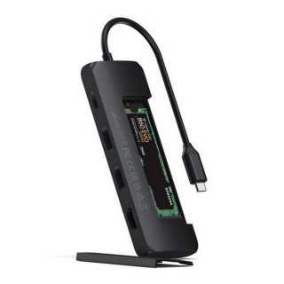 Хаб Satechi ST-UCHSEK USB-C Hybrid Multiport Adapter, (with SSD Enclosure, 2xUSB 3.1, USB Type-C, HDMI), черный