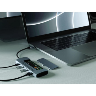 Хаб Satechi ST-UCHSEK USB-C Hybrid Multiport Adapter, (with SSD Enclosure, 2xUSB 3.1, USB Type-C, HDMI), черный