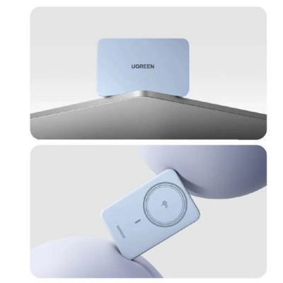 Внешний аккумулятор Ugreen PB580 MagFlow Air Ultra-Slim 5000mAh (65840B) Blue