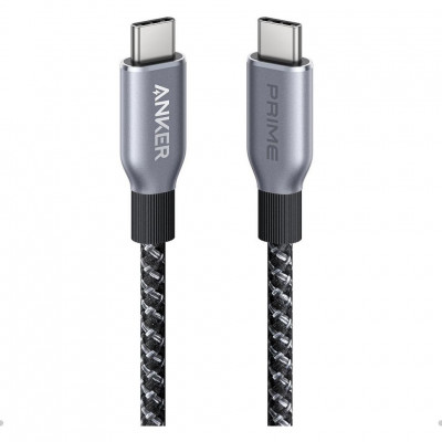 Кабель Anker Prime USB-C- USB-C 1м 240W Upcycled Braided Nylon (A88E2011) Black​​