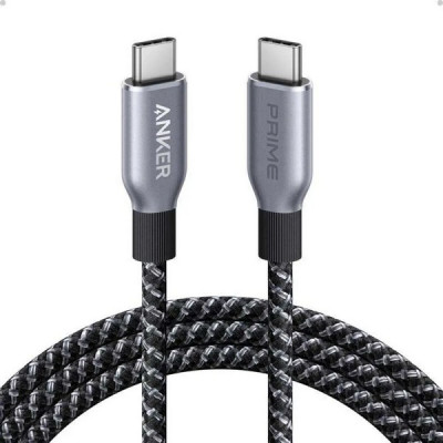 Кабель Anker Prime USB-C- USB-C 1м 240W Upcycled Braided Nylon (A88E2011) Black​​