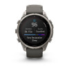 Garmin Fenix 9 Pro 47 мм Solar Titanium with Pebble Gray/Silver Gray Silicone Band (010-04338-05)