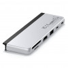 Хаб двойной Satechi Dual USB-C Hub For Surface Pro 9 серебристый (ST-HSP9P)