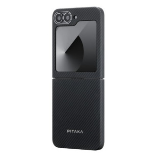 Чехол Pitaka MagEZ Case 5 для Samsung Galaxy Z Flip 6 черный/серый (Black/Grey Twill) 600D (FBFLIP6)