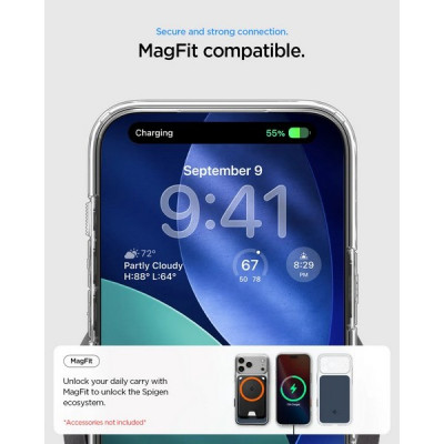 Чехол Spigen Ultra Hybrid T (MagFit) для iPhone 17 Pro (ACS10476/ACS10470) Blue