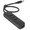 USB-разветвитель Ugreen CM416 USB 3.0 4-Port Hub, длина провода 25 см (10915) черный