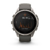 Garmin Fenix 9 Pro 47 мм Solar inReach Titanium with Pebble Gray/Silver Gray Silicone Band (010-04338-00)