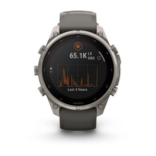 Garmin Fenix 9 Pro 47 мм Solar inReach Titanium with Pebble Gray/Silver Gray Silicone Band (010-04338-00/010-04338-01)