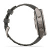 Garmin Fenix 9 Pro 47 мм Solar inReach Titanium with Pebble Gray/Silver Gray Silicone Band (010-04338-00)