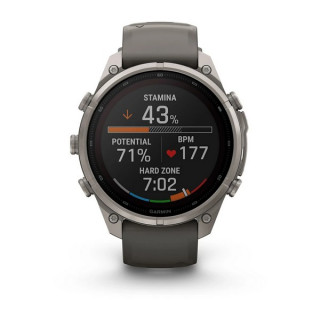 Garmin Fenix 9 Pro 47 мм Solar inReach Titanium with Pebble Gray/Silver Gray Silicone Band (010-04338-00/010-04338-01)
