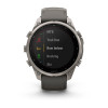 Garmin Fenix 9 Pro 47 мм Solar inReach Titanium with Pebble Gray/Silver Gray Silicone Band (010-04338-00)