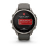 Garmin Fenix 9 Pro 47 мм Solar inReach Titanium with Pebble Gray/Silver Gray Silicone Band (010-04338-00)