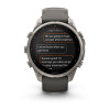 Garmin Fenix 9 Pro 47 мм Solar inReach Titanium with Pebble Gray/Silver Gray Silicone Band (010-04338-00)