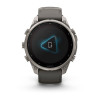 Garmin Fenix 9 Pro 47 мм Solar inReach Titanium with Pebble Gray/Silver Gray Silicone Band (010-04338-00)