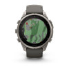 Garmin Fenix 9 Pro 47 мм Solar inReach Titanium with Pebble Gray/Silver Gray Silicone Band (010-04338-00)
