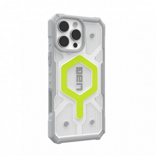Чехол + ремешок UAG Pathfinder для iPhone 16 Pro Max неон (Active Neon Lanyard) 1144651BV01