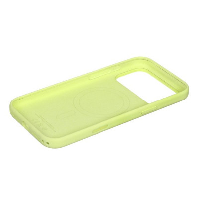 Чехол Apple Silicone Case для iPhone 17 Pro Max с MagSafe (MGFM4) Neon Yellow