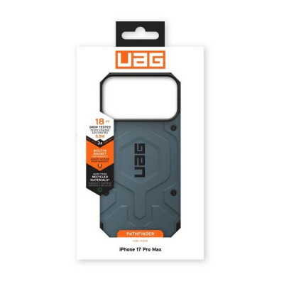 Чехол UAG Pathfinder для iPhone 17 Pro Max 6.9" (114549114151) голубой (Cloud Blue)