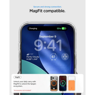 Чехол Spigen Ultra Hybrid T (MagFit) для iPhone 17 Pro (ACS10477/ACS10471) Orange