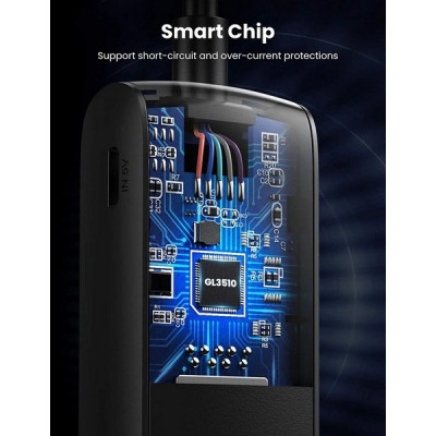 USB-разветвитель Ugreen CM416 USB 3.0 4-Port Hub, длина провода 1 м (80657) черный