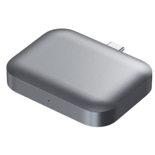 Беспроводная зарядка Satechi (ST-TCWCDM) USB-C Wireless Charging Dock для AirPods, серый космос