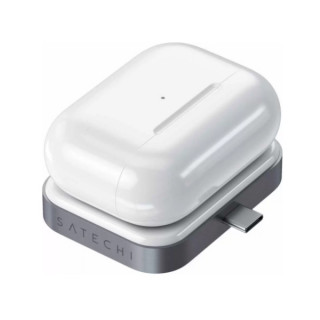 Беспроводная зарядка Satechi (ST-TCWCDM) USB-C Wireless Charging Dock для AirPods, серый космос