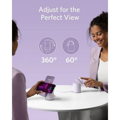 Беспроводное зарядное устройство Anker 623 Magnetic Wireless Charger (B25682V1) Violet
