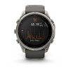 Garmin Fenix 9 Pro 51 мм Solar Titanium with Pebble Gray/Silver Gray Silicone Band (010-04339-05)