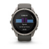 Garmin Fenix 9 Pro 51 мм Solar Titanium with Pebble Gray/Silver Gray Silicone Band (010-04339-05)
