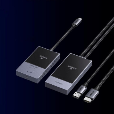 Беспроводной HDMI трансмиттер и ресивер Ugreen CM737 (35031A) Space Gray