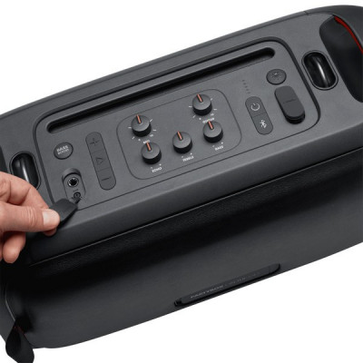Портативная акустика JBL PartyBox On-The-Go Essential c двумя микрофонами (JBLPBOTGESAS2)