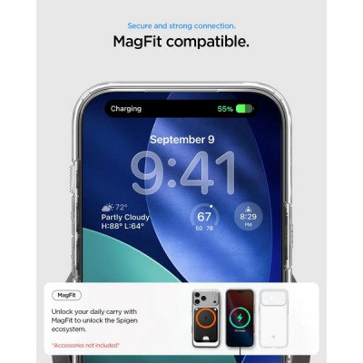 Чехол Spigen Ultra Hybrid T (MagFit) для iPhone 17 Pro Max (ACS10280/ACS10046) White