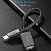 Переходник Ugreen US249 Mini USB 5Pin Male - USB 2.0 A Female OTG Cable 10 см (10383) черный